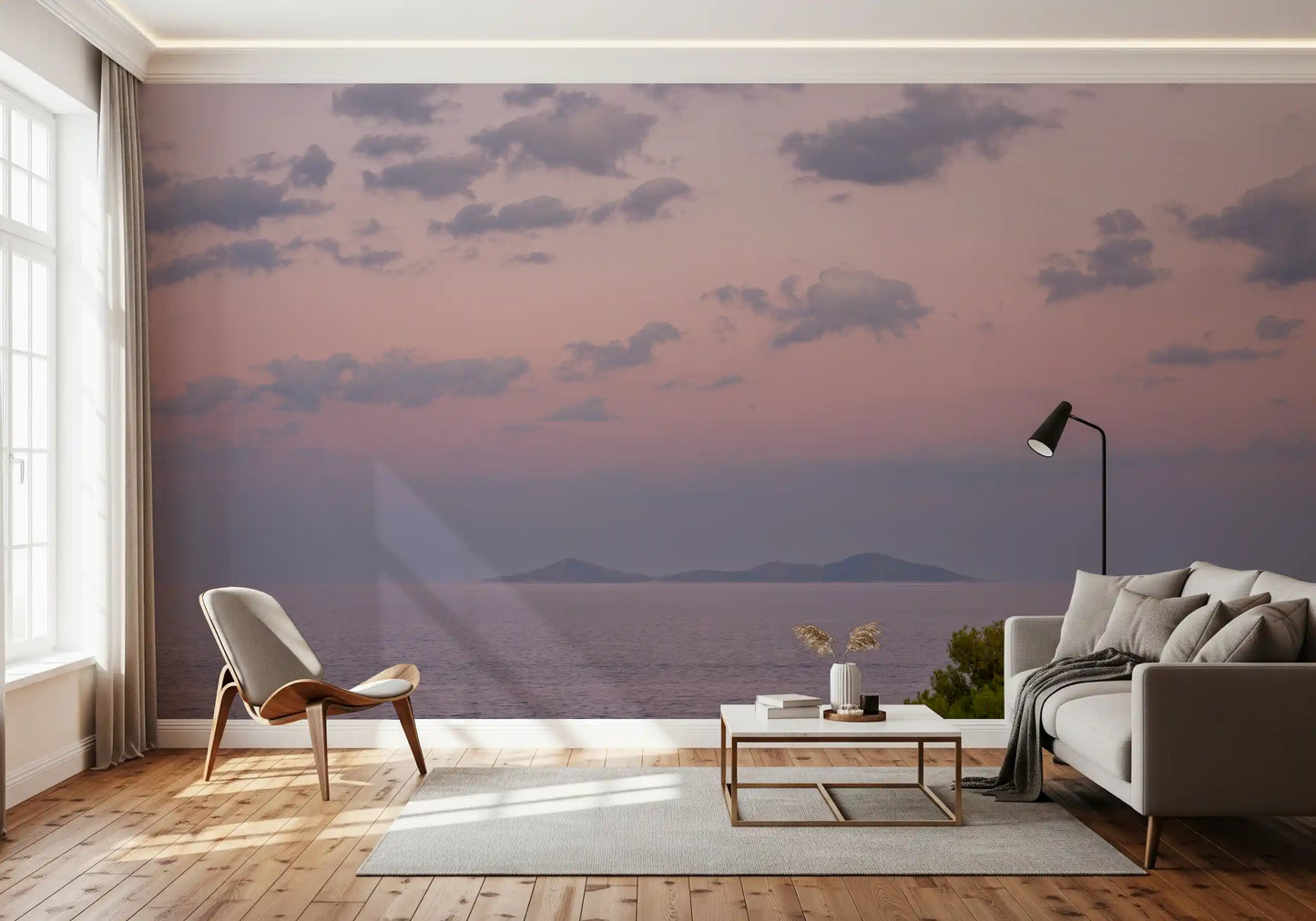 Ethereal Island Dusk Wall Mural