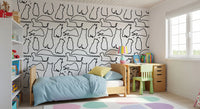 Munki and the Spot - Black & White Wallpaper⁠