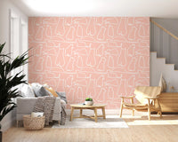 Munki and the Spot - Blush Pink Wallpaper⁠