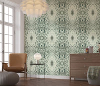 Papier peint floral géométrique sculptural - Papier peint GARDENIA DESIGN⁠