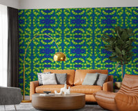 Tapete Electric Lime Geometric Bloom – IKEBANA DESIGN Tapete⁠