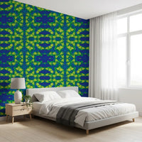 Tapete Electric Lime Geometric Bloom – IKEBANA DESIGN Tapete⁠