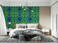 Tapete Electric Lime Geometric Bloom – IKEBANA DESIGN Tapete⁠