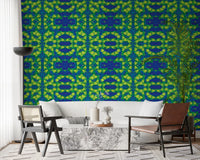 Tapete Electric Lime Geometric Bloom – IKEBANA DESIGN Tapete⁠