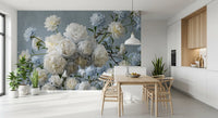 Fresque murale Fleur Bleue Éthérée