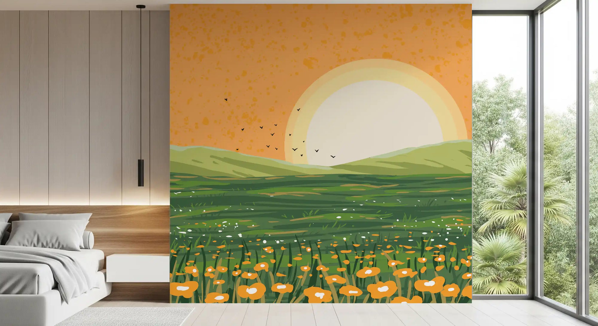 Sunset Wall Mural