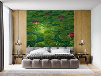 Magical Lily Pond Wall Mural