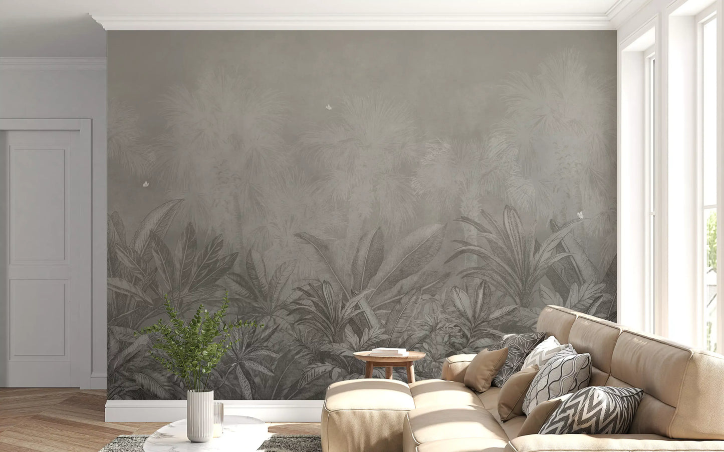 Brumes de la Jungle - Fresque Murale Crépuscule