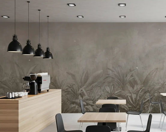 Jungle Mists - Sepia Muurdecoratie