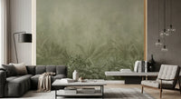 Brumes de la Jungle - Papier Peint Mural Olive