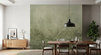 Brumes de la Jungle - Papier Peint Mural Olive