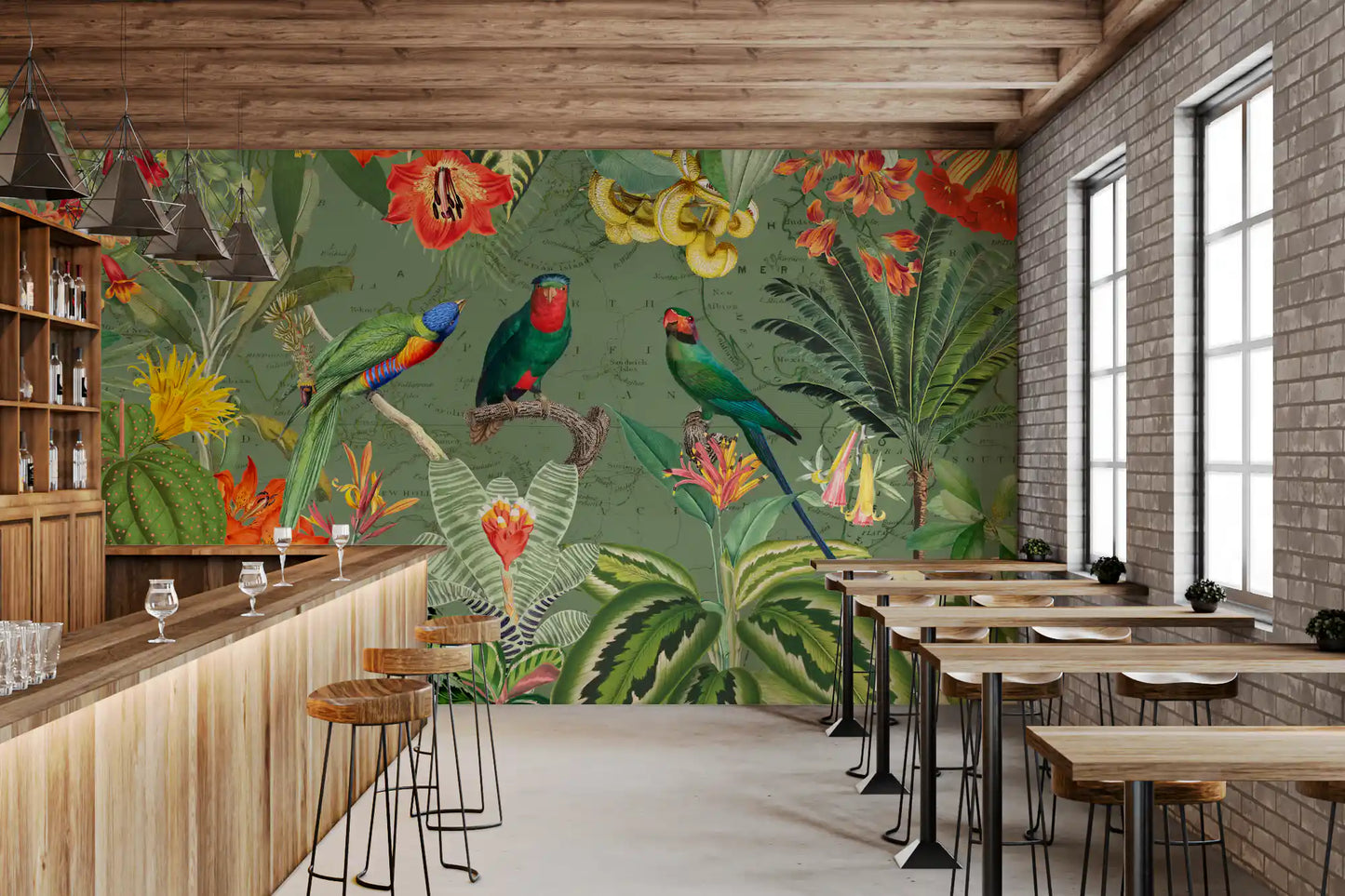 Murale da parete Esploratore Botanico Esotico