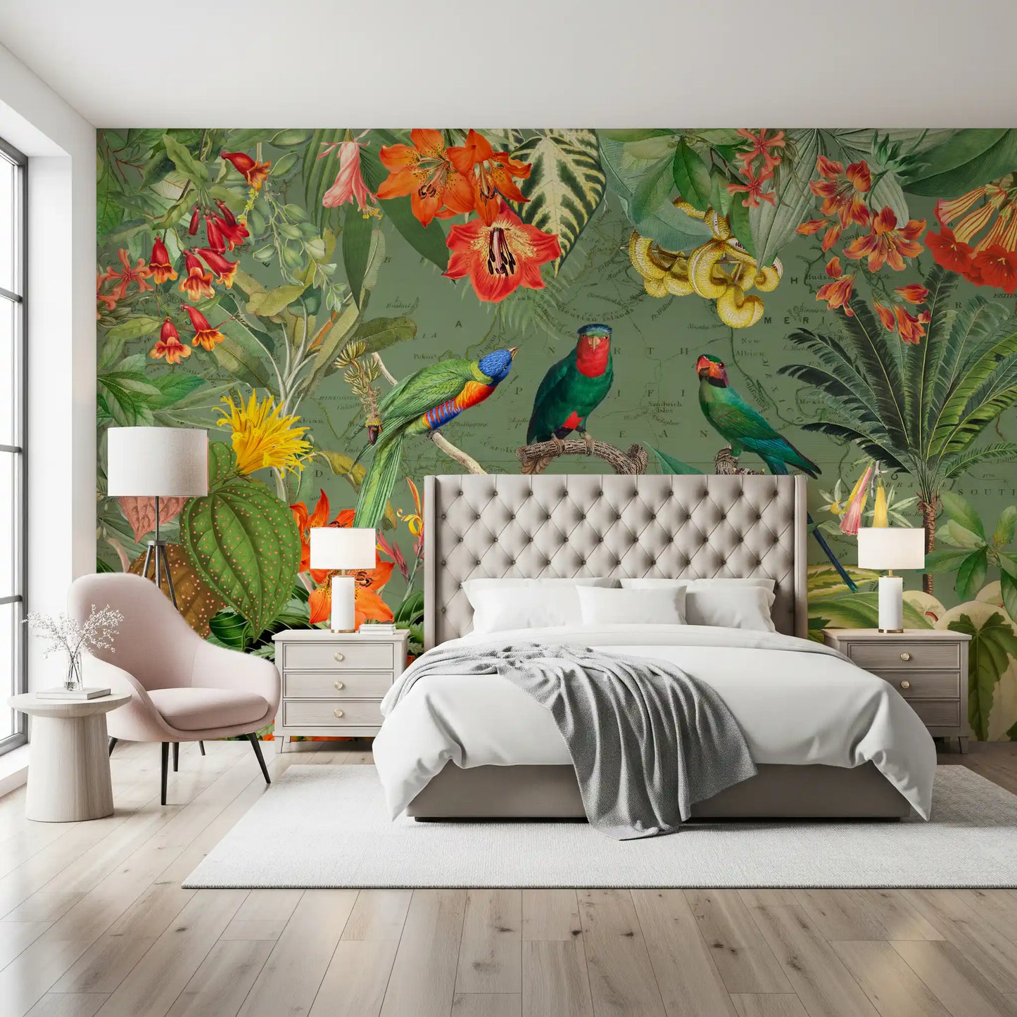 Murale da parete Esploratore Botanico Esotico