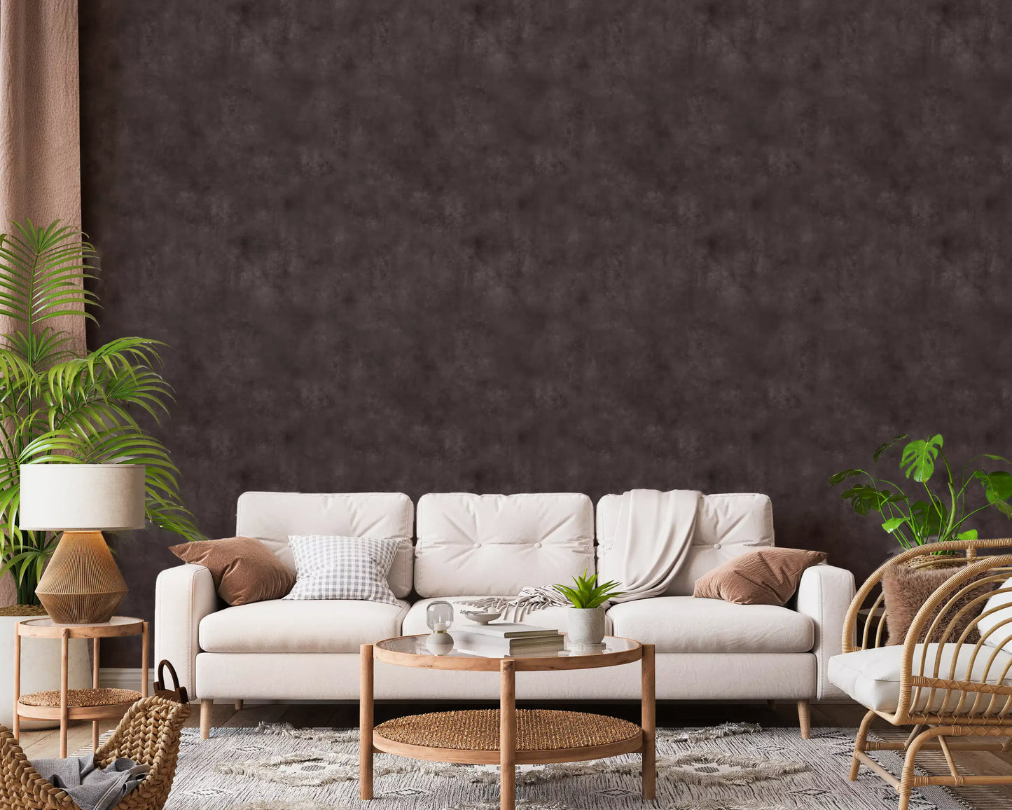 Painterly - Moody Plum Wallpaper⁠