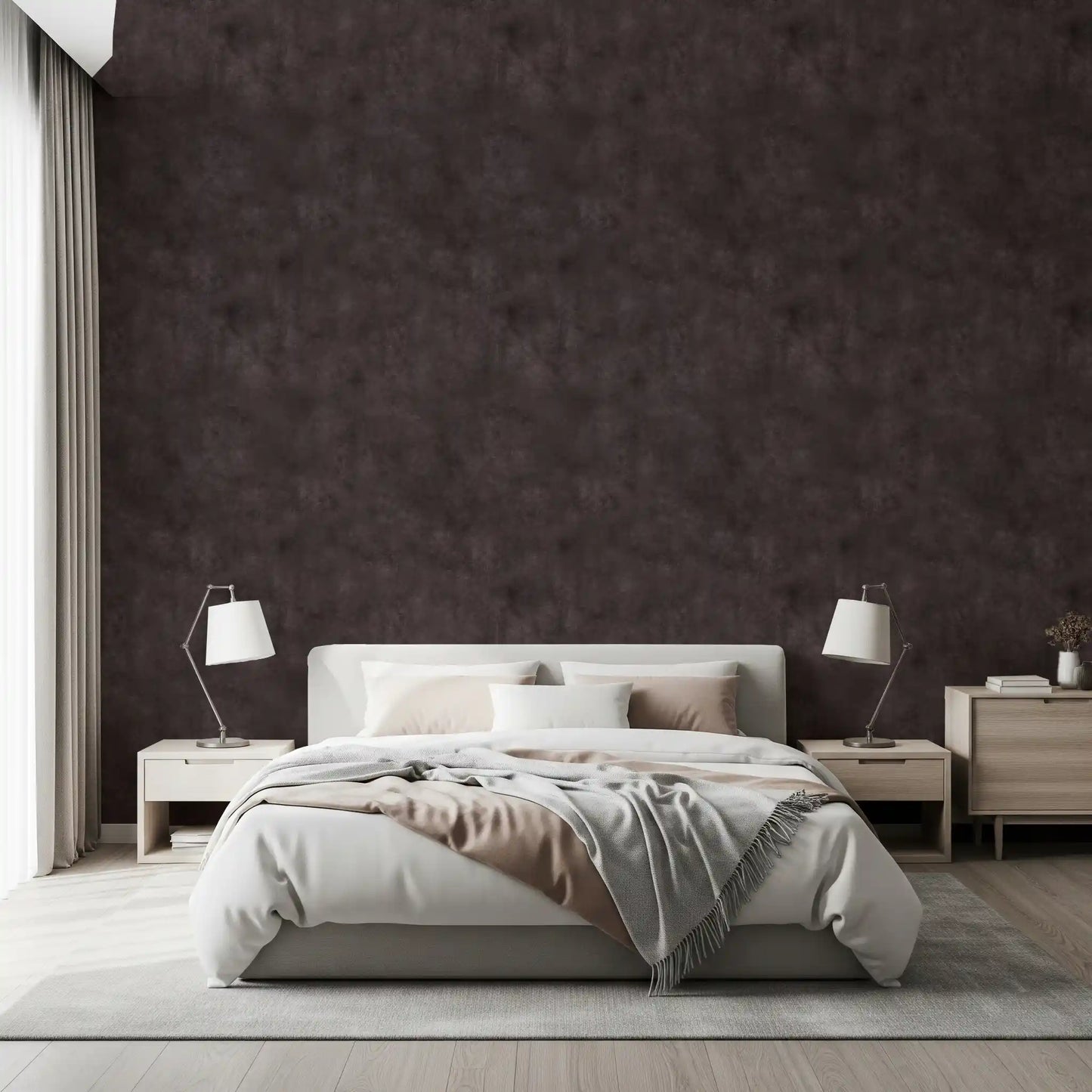 Painterly - Moody Plum Wallpaper⁠