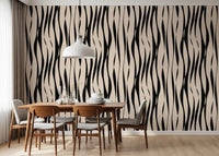 Moderne rhythmische Streifen Tapete