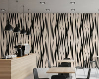 Moderne rhythmische Streifen Tapete