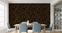 Rustic Earthy Botanical Sketch Wallpaper⁠
