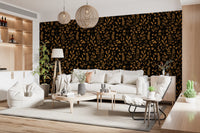 Rustic Earthy Botanical Sketch Wallpaper⁠