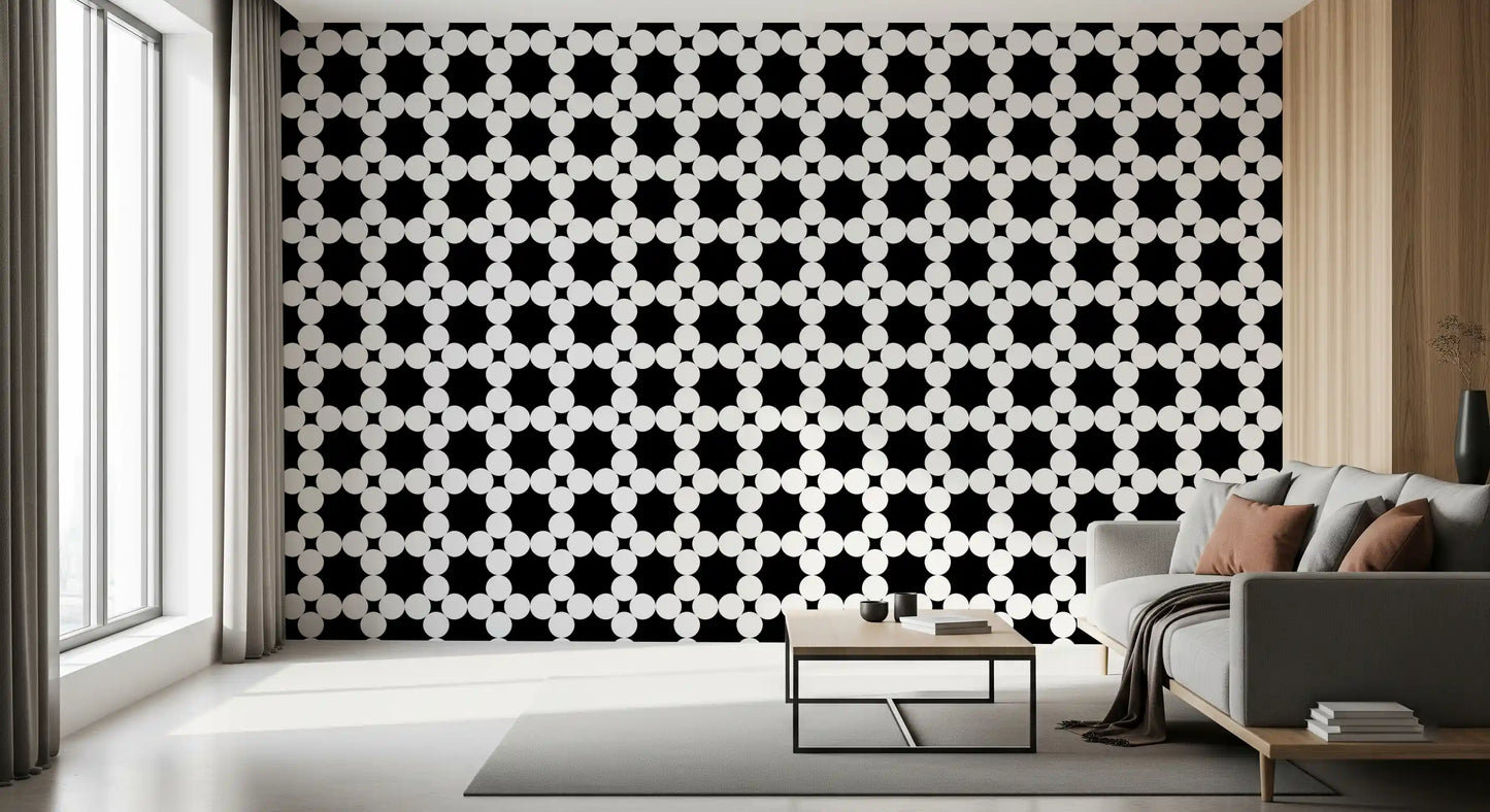 Minimalistische Tapete mit Punktgitter-Geometrie⁠
