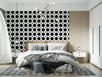 Minimalistische Tapete mit Punktgitter-Geometrie⁠
