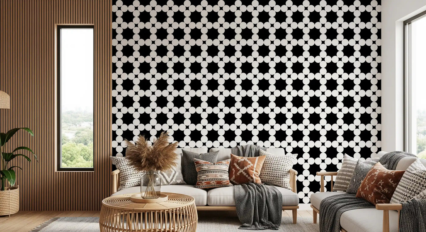 Minimalistische Tapete mit Punktgitter-Geometrie⁠