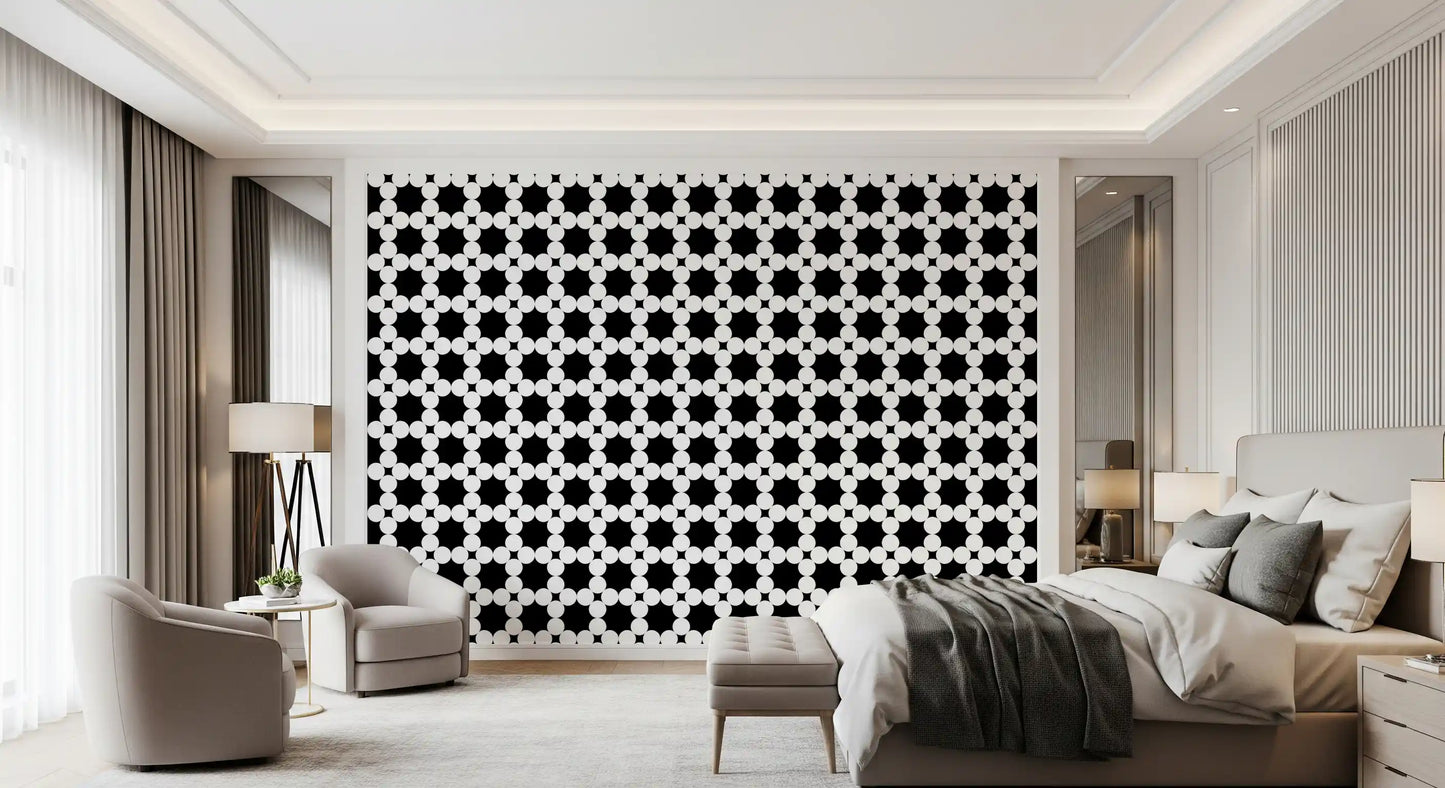 Minimalistische Tapete mit Punktgitter-Geometrie⁠