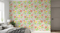 Abstrakt Matisse-inspireret botanisk udskåret tapet⁠