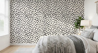 Papier peint à motif minimaliste peint de points