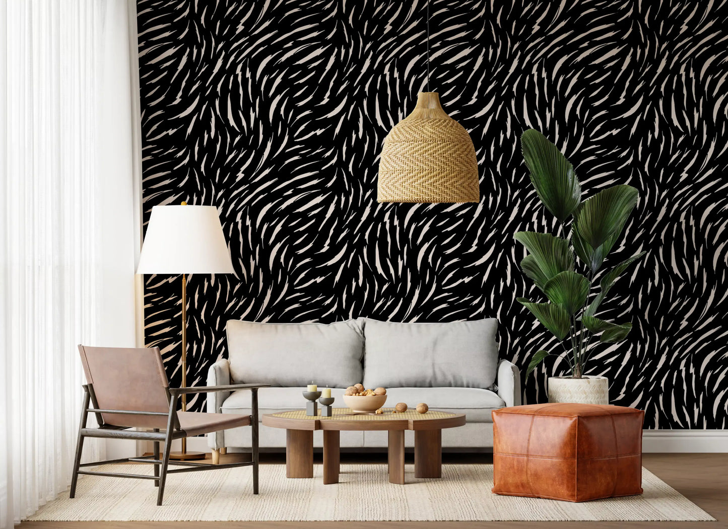 Minimalist Organic Lines Wallpaper⁠