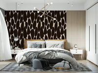 Contemporary Flowing Shapes Wallpaper⁠