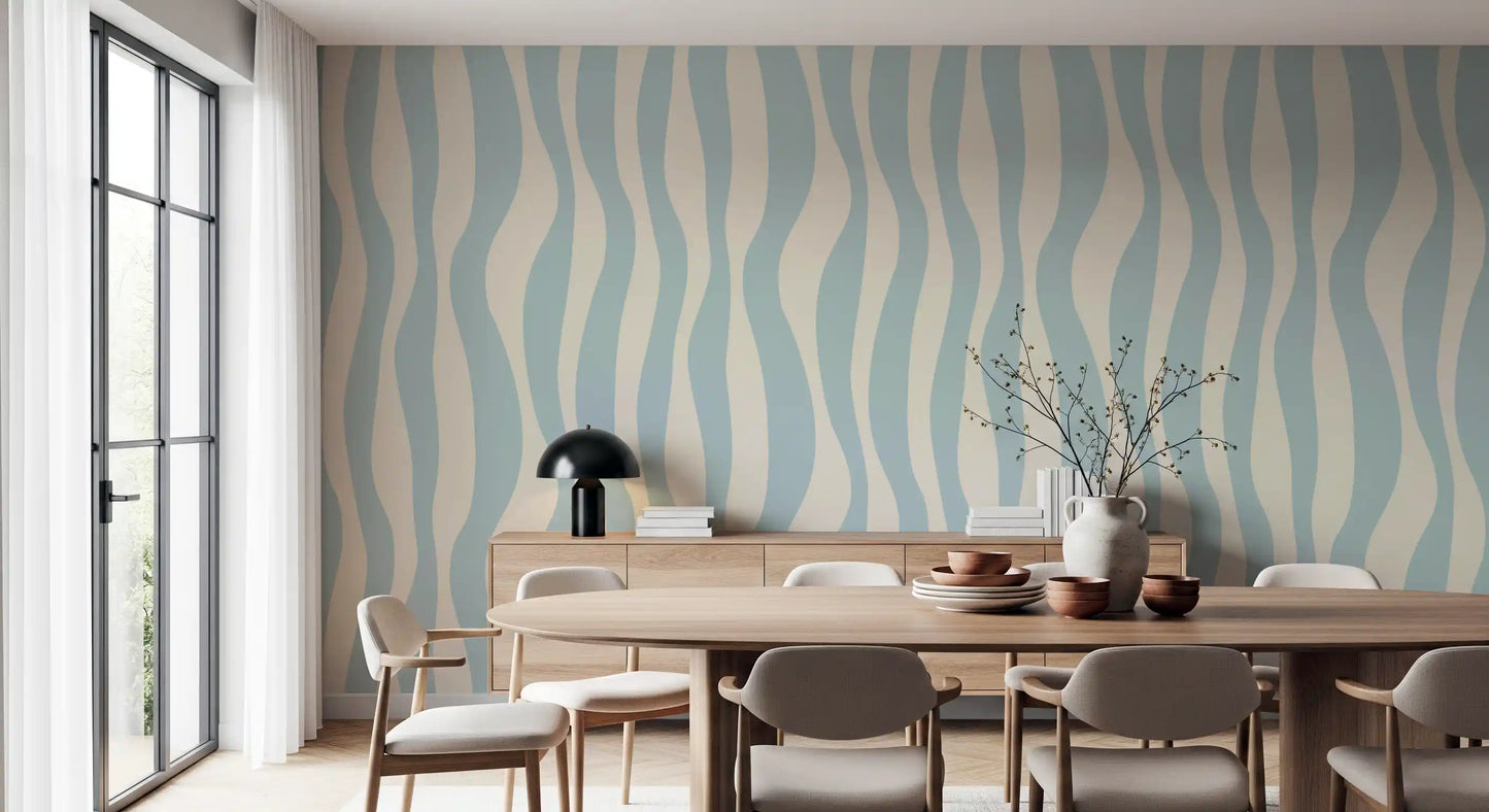 Soothing Vertical Wave Rhythm Wallpaper⁠