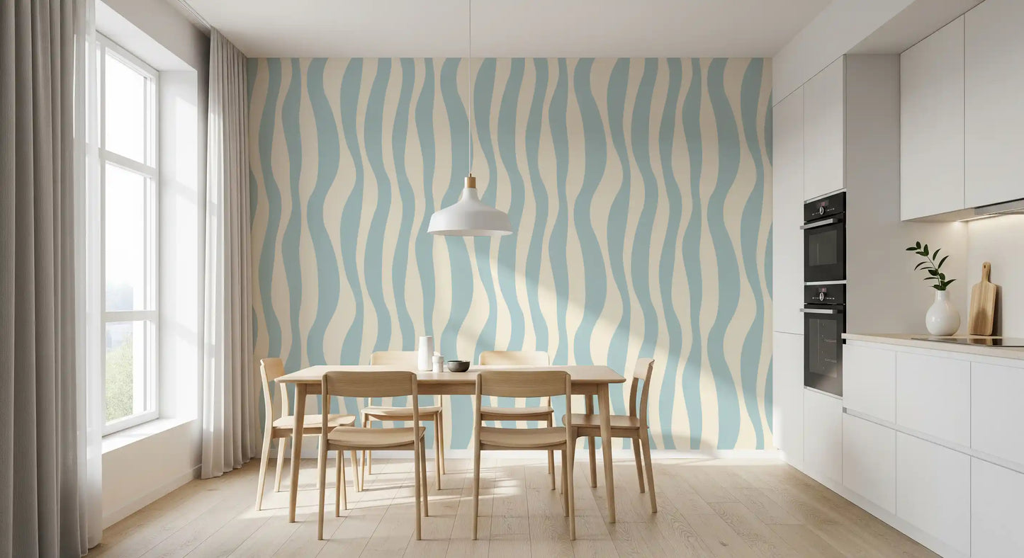 Soothing Vertical Wave Rhythm Wallpaper⁠