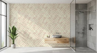 Papel de Parede com Padrão de Pinceladas em Creme