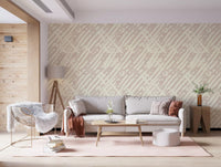 Papel de Parede com Padrão de Pinceladas em Creme