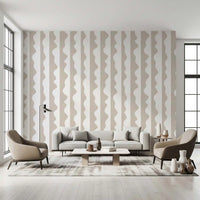 Minimalist Soft Wave Stripes Wallpaper⁠