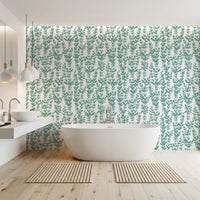 Minimalistisk salvie botaniske vinranker tapet⁠