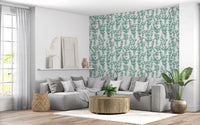 Minimalistisk salvie botaniske vinranker tapet⁠