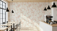 Creamy Petal Shadow Pattern Wallpaper⁠
