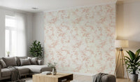 Creamy Petal Shadow Pattern Wallpaper⁠