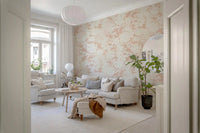 Creamy Petal Shadow Pattern Wallpaper⁠