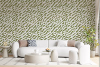 Sage Green Scribble Texture Wallpaper⁠