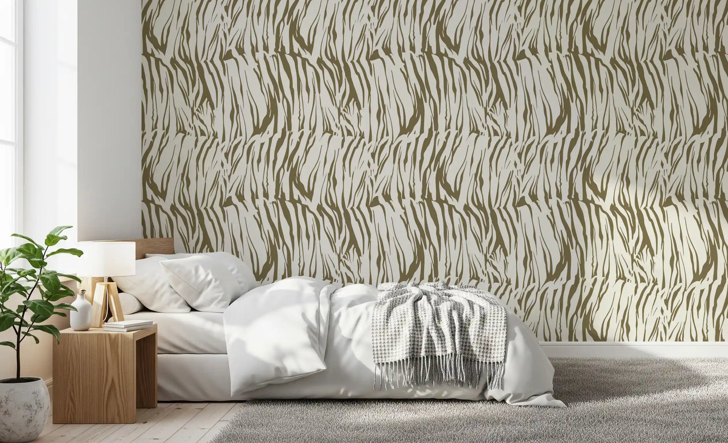Abstract Organic Linear Motif Wallpaper⁠