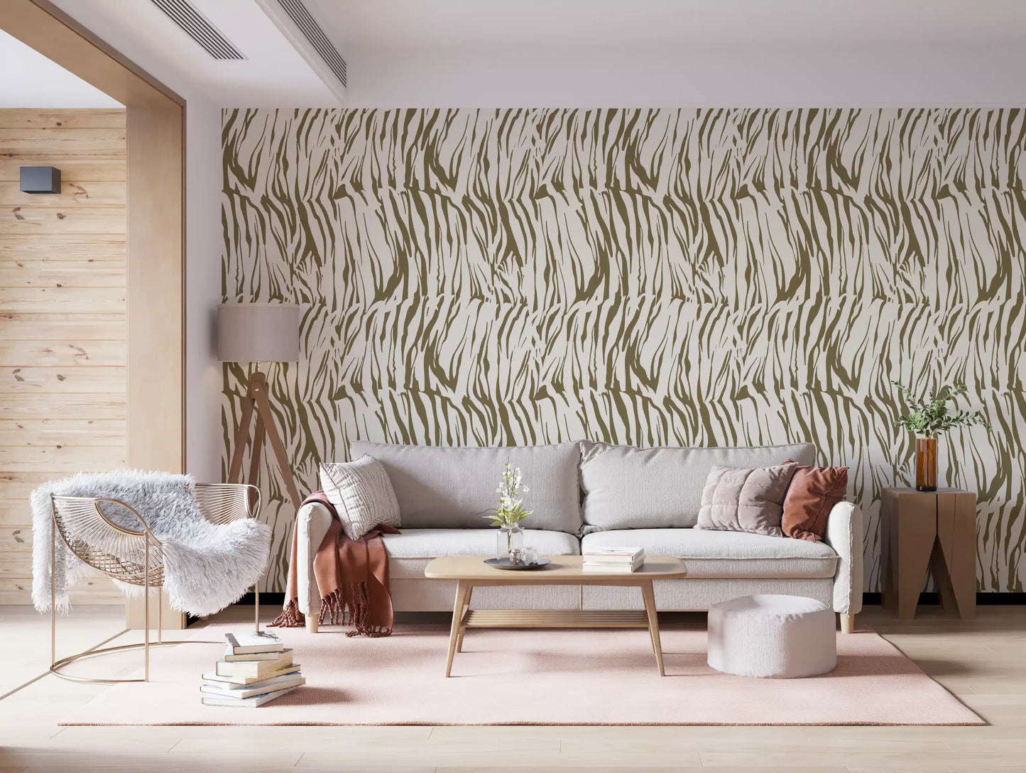 Abstract Organic Linear Motif Wallpaper⁠