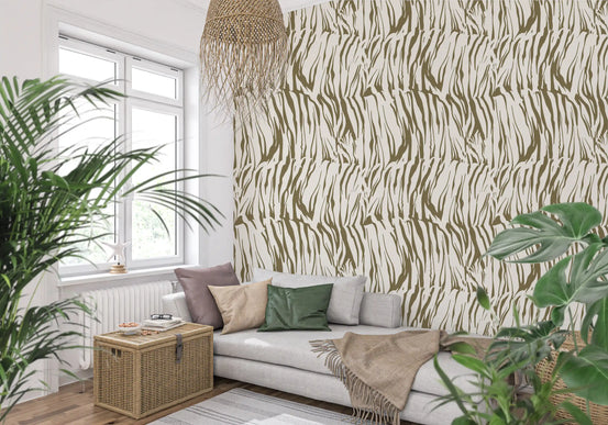 Tapet cu motiv abstract organic liniar⁠
