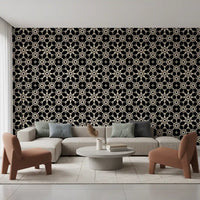 Geometric Arabesque Monochromatic Lattice Wallpaper⁠