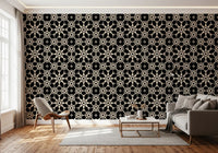 Geometric Arabesque Monochromatic Lattice Wallpaper⁠