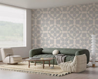 Minimalistisk mykt geometrisk sirkel-tapet