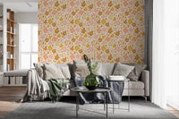 Boho blomstereng tapettryk