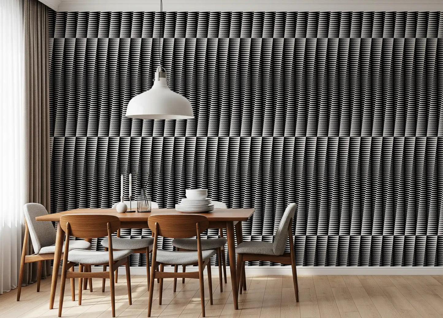 Minimalistisk skarp Chevron justerings tapet